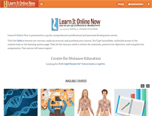 Tablet Screenshot of learnitonlinenow.com
